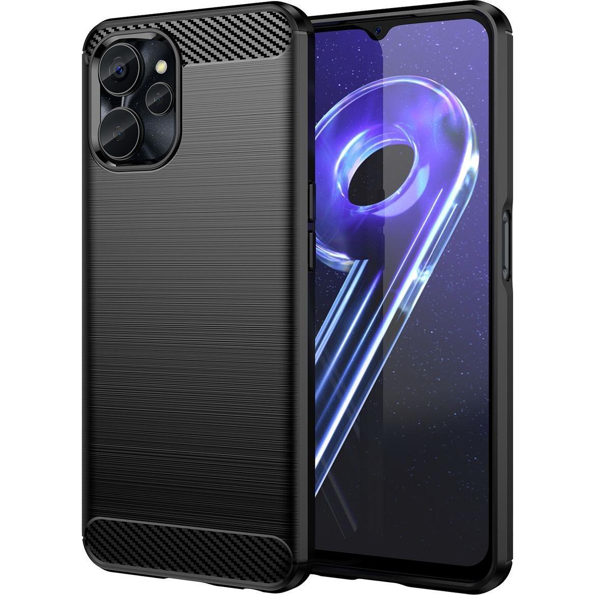 König Design Hülle Handy Schutz für Google Motorola Samsung Xiaomi Case Cover Carbon Optik (Realme 10S 5G), Smartphone H...