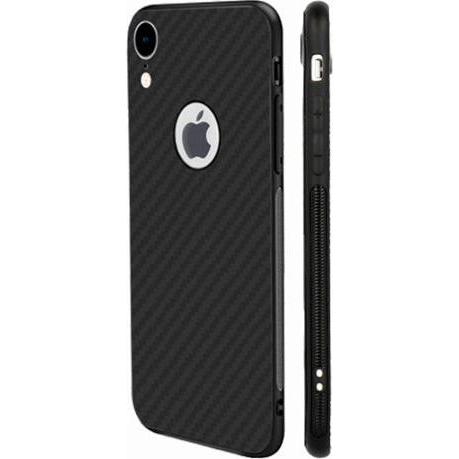 GreenGo Custodia iPhone XR (6,1") Carbon Matt (Apple iPhone XR), Cover smartphone, Nero