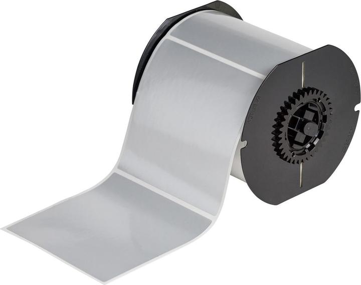 Immagine prodotto Brady B33-161-434, poliestere metallizzato, argento, lucido, 101,60 x 101,60 mm, estremamente resistente