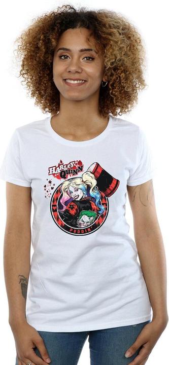 Image du produit - T-shirt HARLEY QUINN JOKER PATCH - Femme (M)