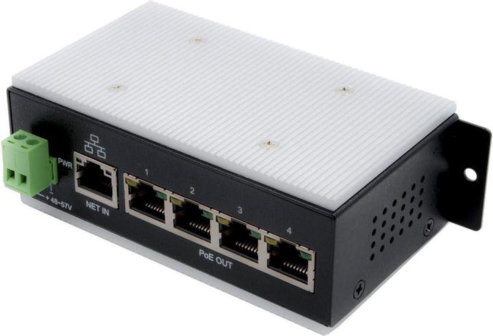Exsys EX-6100PoE 5-Port Gigabit Injektor (802.3af (PoE), 802.3at (PoE+), 30 W)