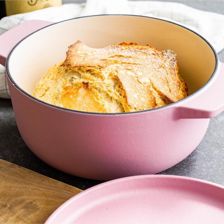 Productafbeelding KitchenAid braadpan email 22cm - gedroogde roos - beperkte editie (26 cm, Braadpan + kasserol, Gietijzer)