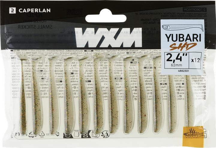 Immagine prodotto Caperlan Alosa di gomma con piume (6 cm)