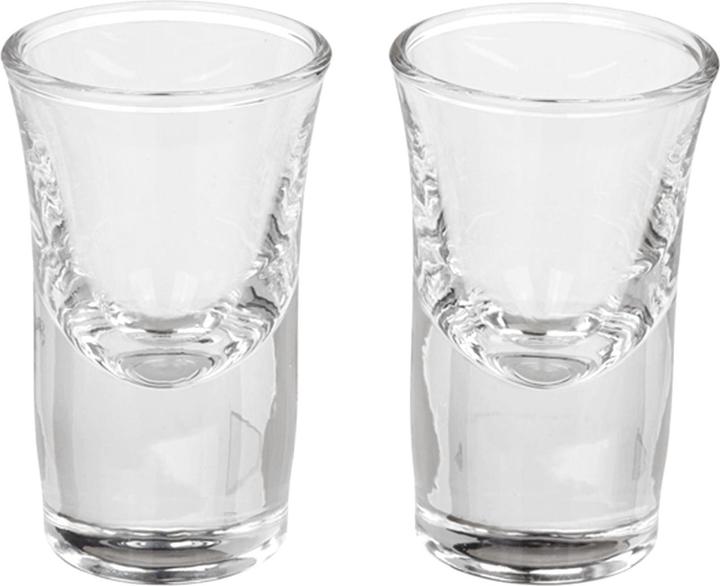 Image du produit Ootb Jeu de lancer d'anneaux en bois 25cm, 2 verres à shot inclus