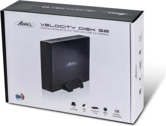 Produktbild Advance BOITIER EXTERNE VELOCITY DISK S8 USB 3.0 - 31/2 S-ATA (3.5")