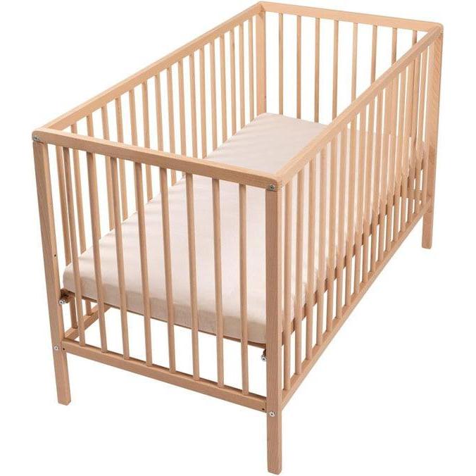 Babytrold Marrone Lettino Bebè, Letto In Legno Grezzo 120X60cm (60 X 120 Cm)