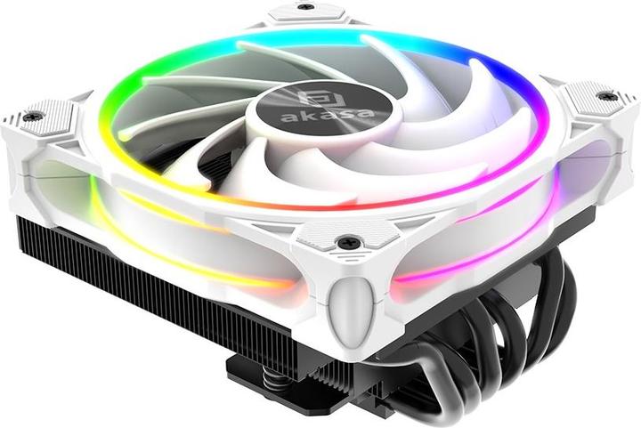 Akasa chladič CPU - SOHO H6L RGB white (77.60 mm)