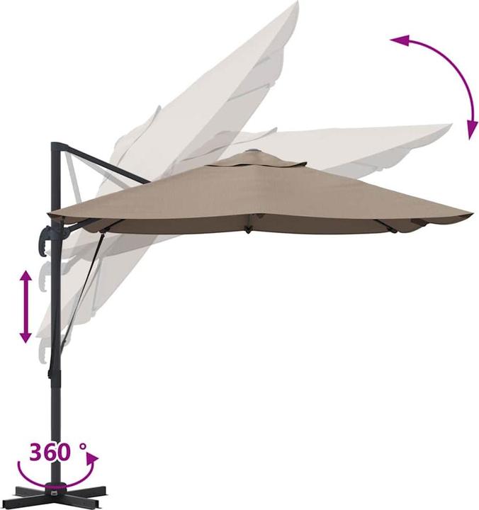 Actual product image vidaXL Cantilever Parasol (2.50 m)