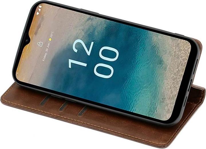 Actual product image Cover-Discount Nokia G22 - Stand Flip Case Cover brown (Nokia G22)
