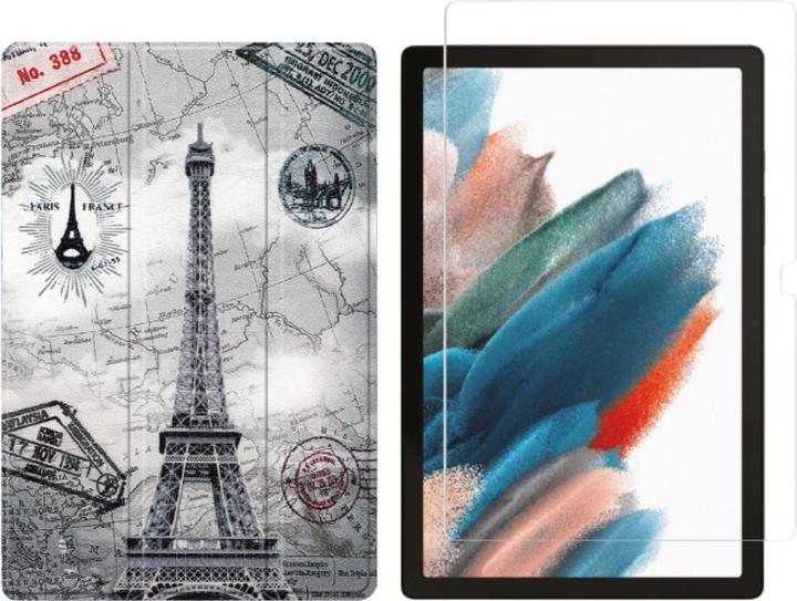 Produktbild Lobwerk 2in1 Set für Samsung Galaxy Tab A8 SM-X200 X205 10.5 Zoll Tablet mit Smartcover + Schutzglas mit Aut (Samsung Galaxy Tab A8)