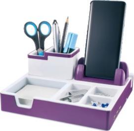 Twinco Organiseur de bureau TWIN 210x216x95 mm lilla