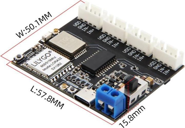 Actual product image Lilygo TTGo T-Weigh ESP32 4x Weight Sensor LoRa Node
