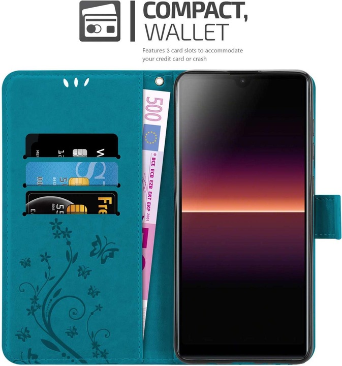 Produktbild Cadorabo Hülle für Sony Xperia L4 mit Blumen Muster (Sony Xperia L4)