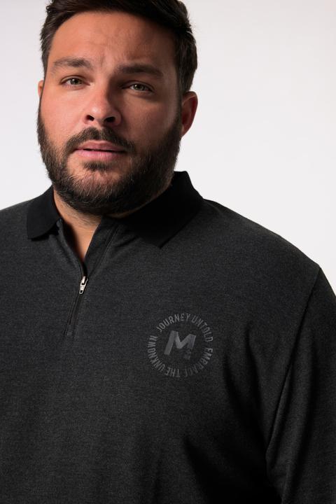 Produktbild Men+ Poloshirt Bauchfit, Langarm, Piqué, Zipper (XL)