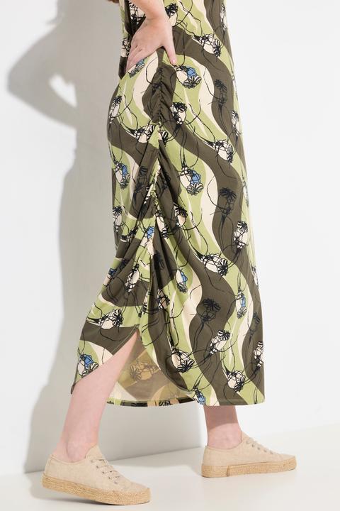 Produktbild Ulla Popken Jersey-Maxikleid, Rundhals, Halbarm (46, 48)