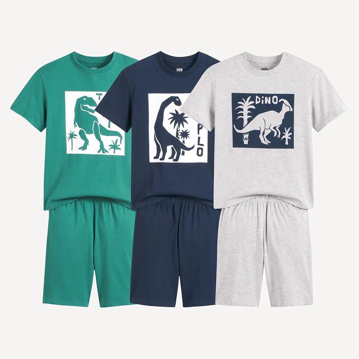 Produktbild La Redoute Collections 3er-Pack Pyjashorts aus Baumwolle (116)