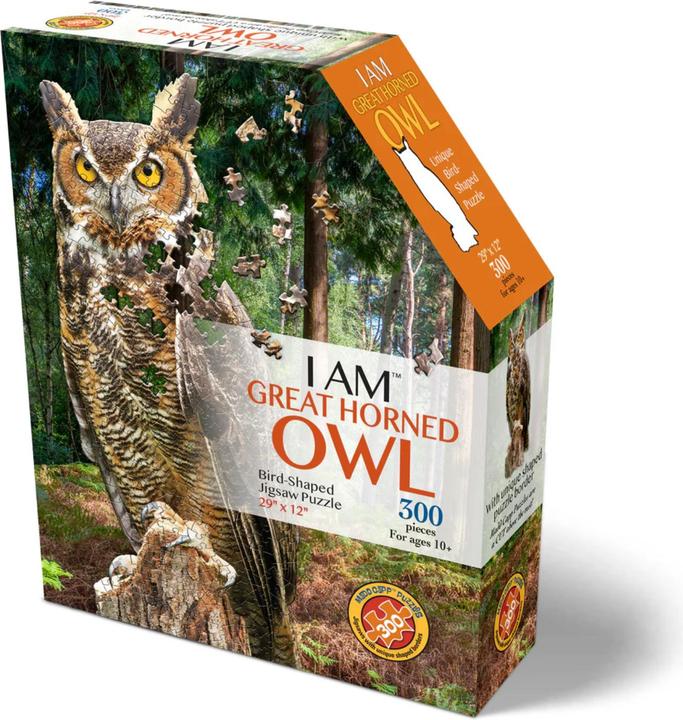 Madd Capp I Am Great Horned Owl 300 Puzzle (300 pieces)