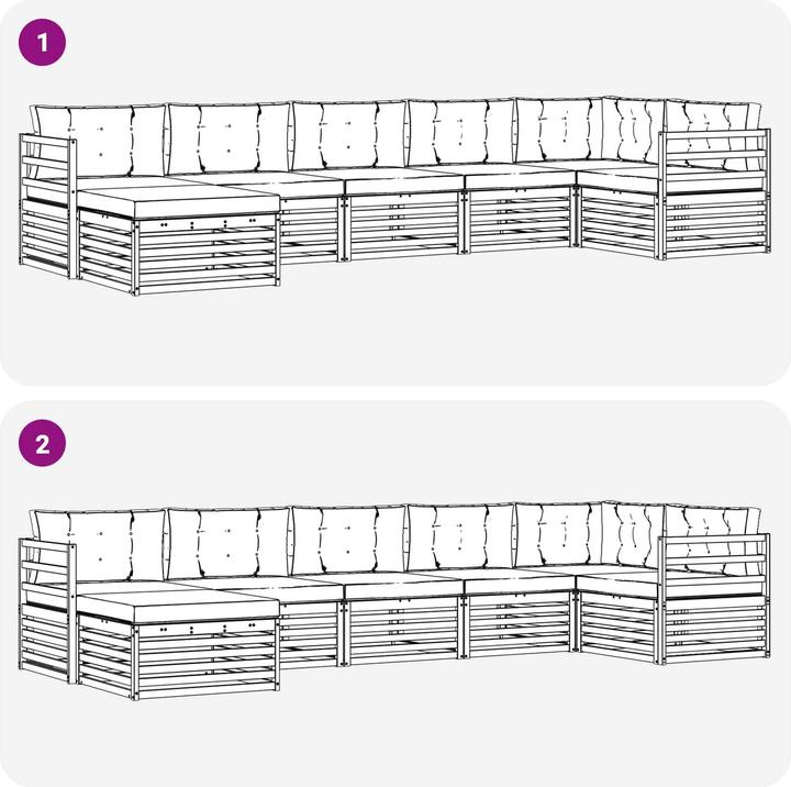 Produktbild vidaXL Outdoor-Sofa