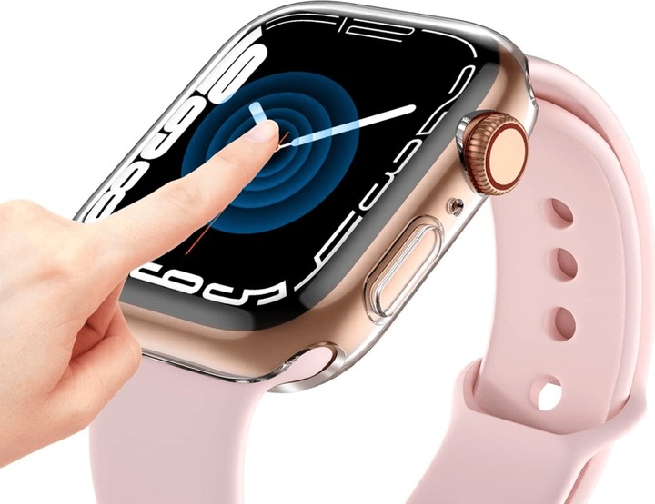Actual product image Cover-Discount Apple Watch 10 - 46mm - Rubber protective case transparent