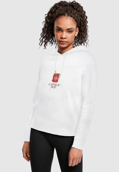 Produktbild Merchcode Ladies Caution Hot Basic Hoody - 117889 (S)