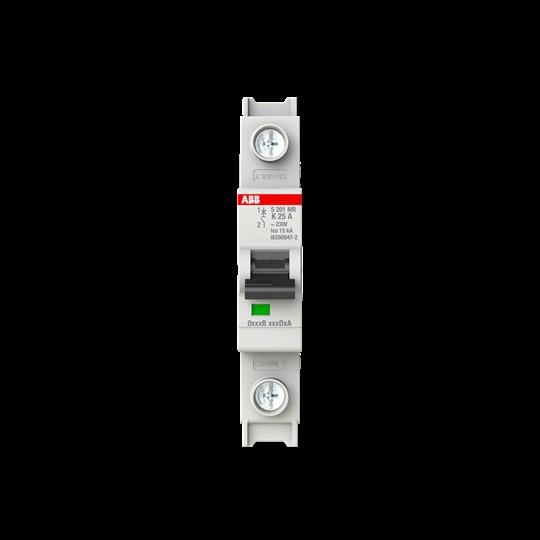 Produktbild ABB S201MR-K25 Sicherungsautomat K-Char., 10kA, 25A, 1P, RTT 2CDS271437R0517