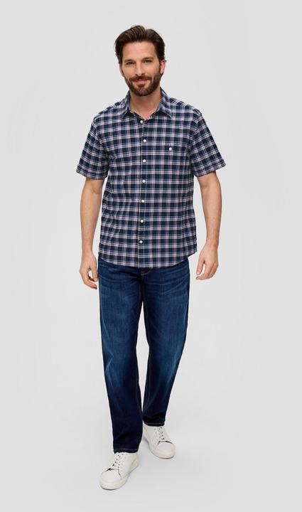 Produktbild S.Oliver Hemd Kurzarmhemd mit Karomuster (S)