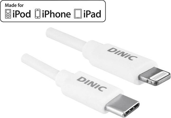 Actual product image Dinic USB type C - Lightning (0.50 m, USB 3.2 Gen 1)