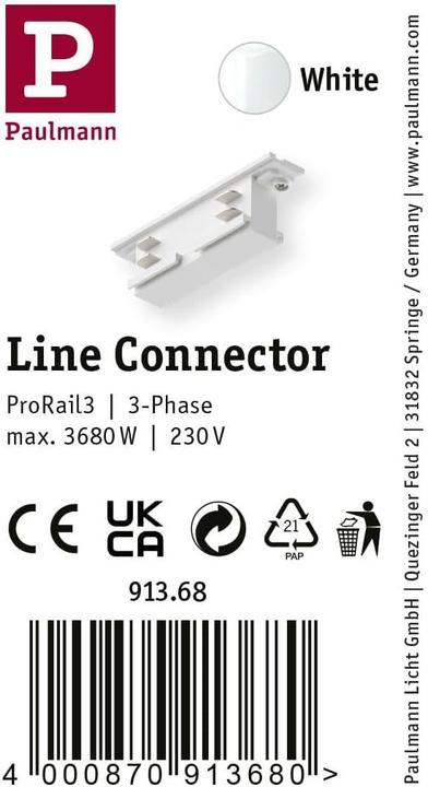 Immagine prodotto Paulmann ProRail3 Verbinder