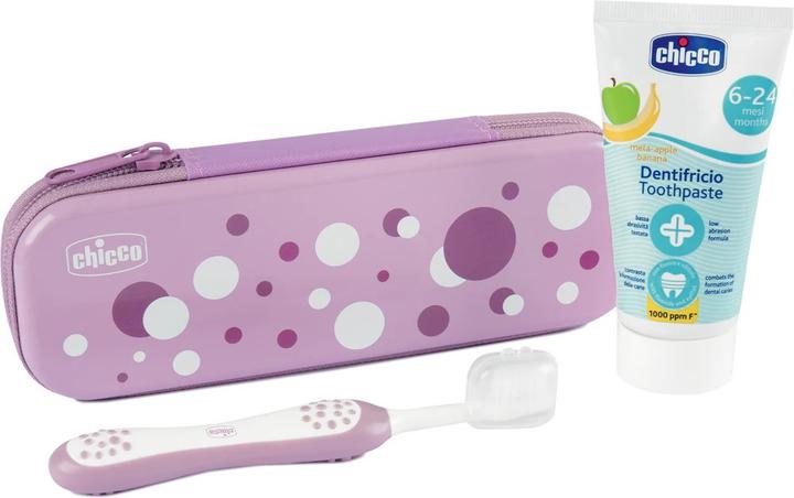 Productafbeelding Chicco Mondverzorgingsset PINK POIS, met fluoride - 6m+ (Extra zacht, 1x)
