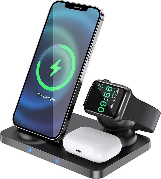 Actual product image Hoco CW33 3 in 1 Wireless Charger (15 W)