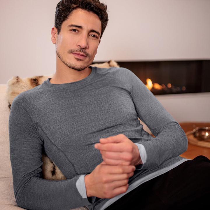 Image du produit Dagsmejan Haut de pyjama "Stay Warm" vert foncé (XL)