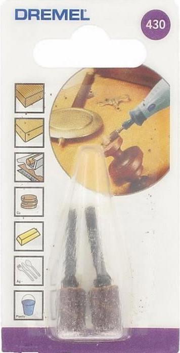 Actual product image Dremel Sanding belt with shaft, Ø 6.4 mm, grit 60 (2 pieces) (60)