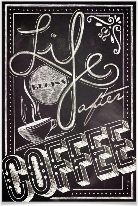 Image du produit Trenddeko La vie commence après le café (70 x 100 cm)