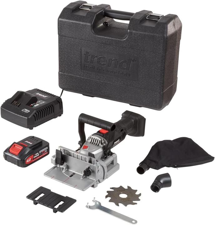 Trend Biscuit Jointer Kit mit 2Ah-Batterie und Schnelllader