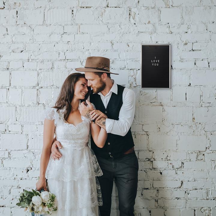 Actual product image Relaxdays Letter Board XL 30 x 45 cm (Bulletin board, 30 x 2 x 45 cm)