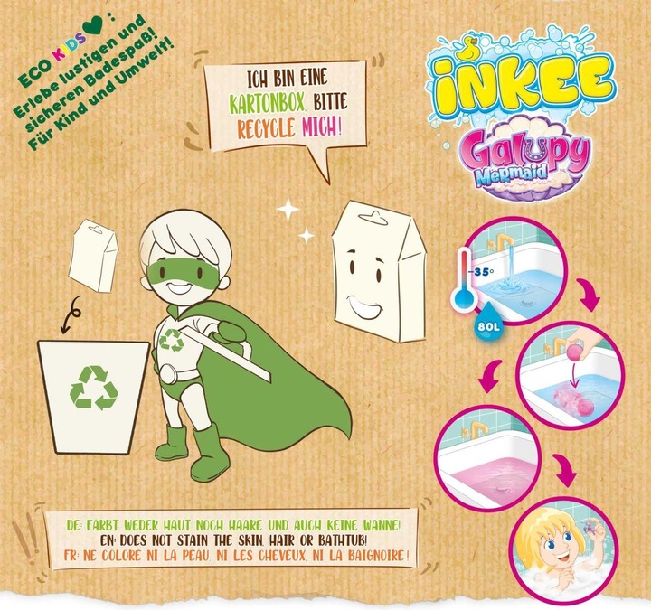 Image du produit Craze Boules de bain à superposition Inkee Galupy Mermaid