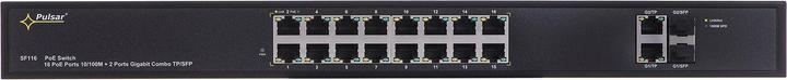 Produktbild Pulsar SF116 Netzwerk-Switch Managed Fast Ethernet (10/100) Power over Ethernet (PoE) 1U (16 Ports)