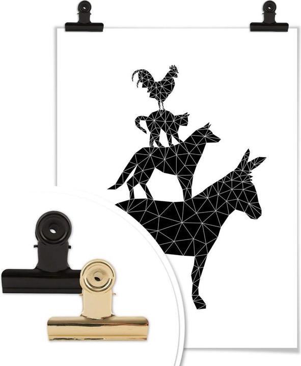 Immagine prodotto Trenddeko Musicisti geometrici della città di Brema (120 x 150 cm)