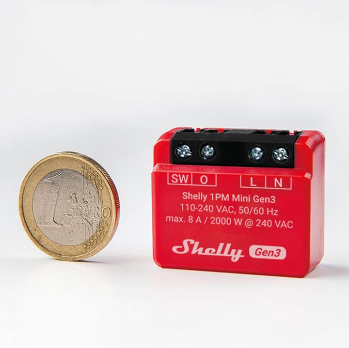 Produktbild Shelly 1PM Mini Gen3 (Schaltaktor)