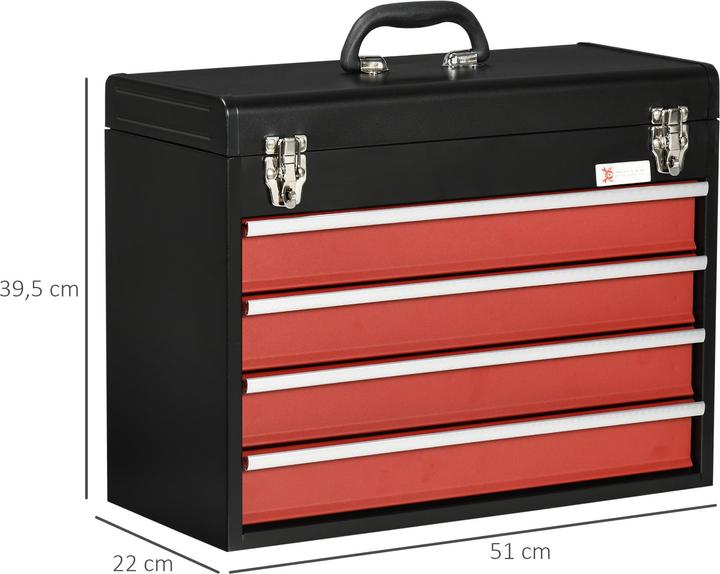Actual product image Durhand Toolbox with 4 drawers (1 Piece)