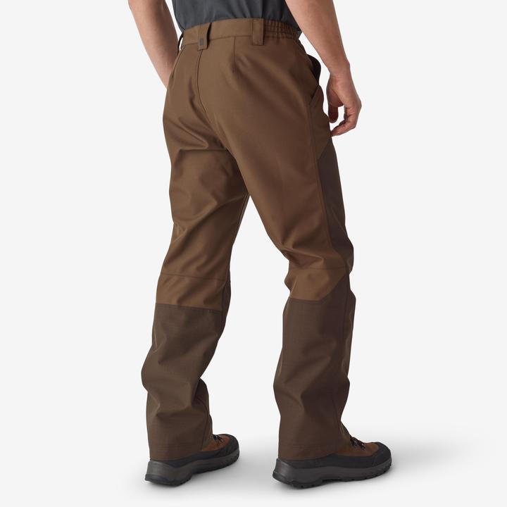 Actual product image Solognac Hunting reinforced waterproof trousers woodland 500 two-tone/brown (XXL)