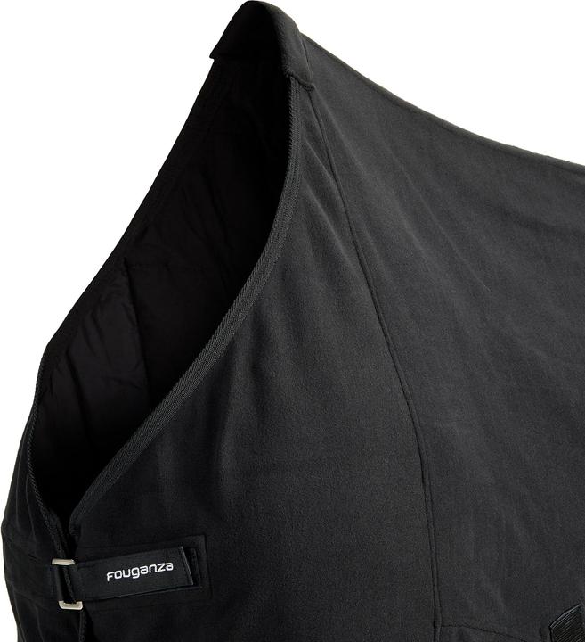 Image du produit Fouganza Couverture de surfaçage poney/cheval - Polar Basic noir (165 cm)