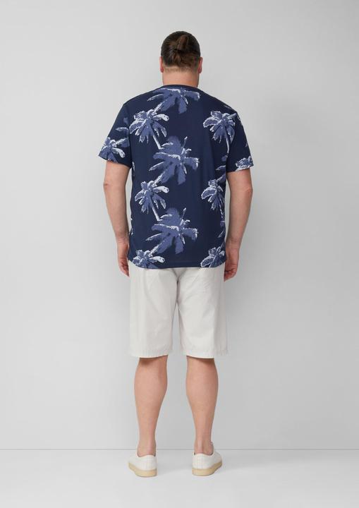 Produktbild S.Oliver T-Shirt T-Shirt aus Baumwolle mit All-over-Print (XXL)