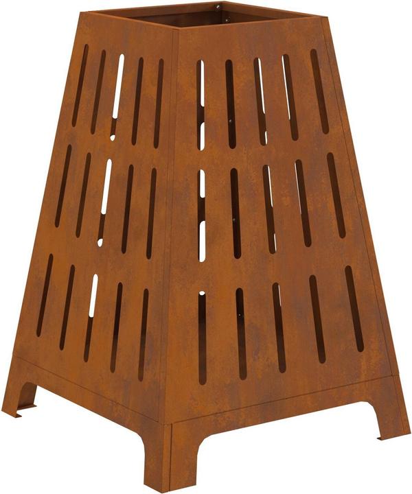vidaXL Feuerschale Quadrat 50x50x70 cm Wetterstahl (50 cm)