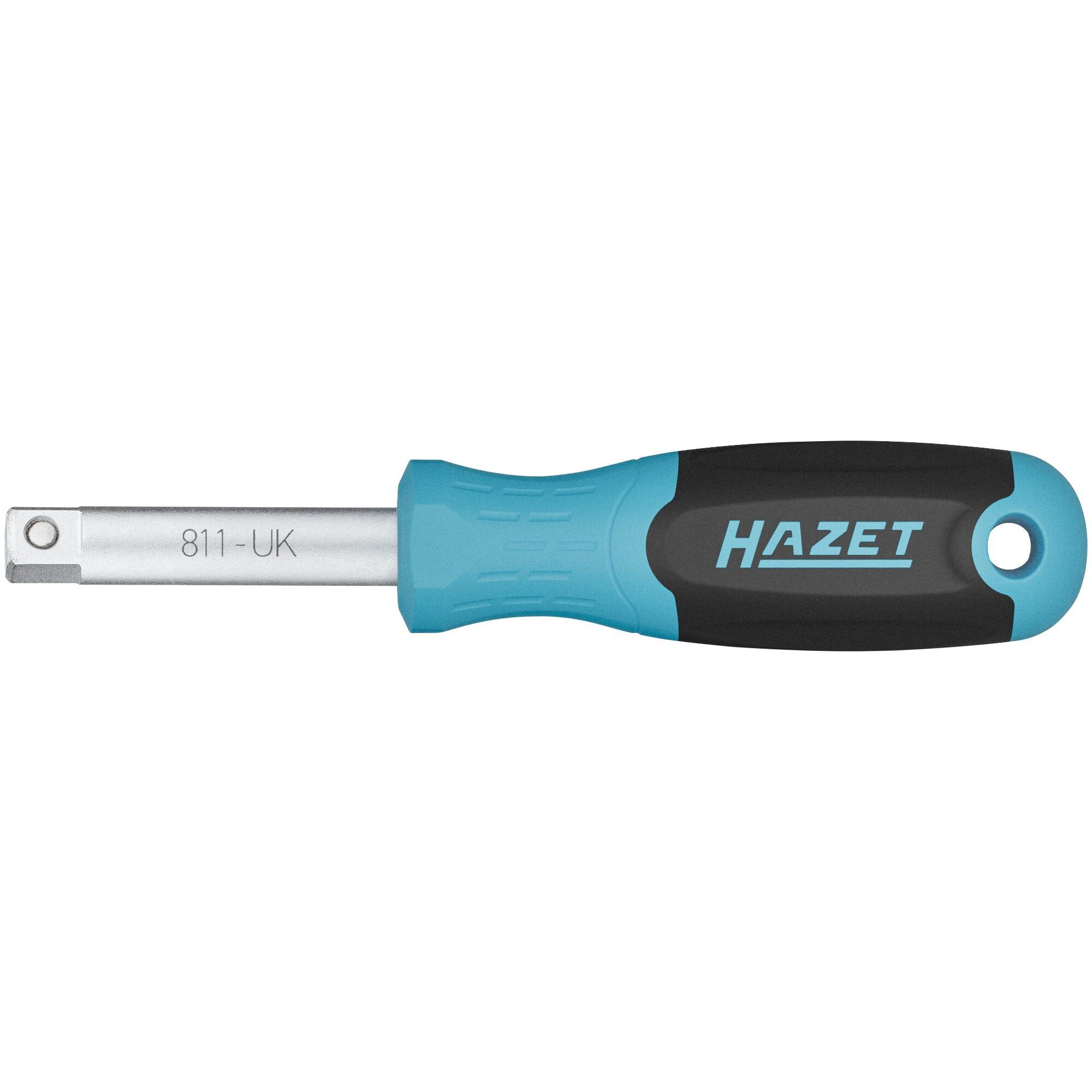 HAZET, Steckschlüssel + Stecknuss, Steckgriff 811-UK ∙ 1/4 Zoll (6,3 mm) Vierkant ∙ 134 mm