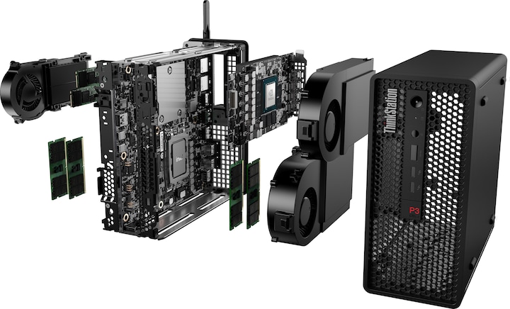 Produktbild Lenovo ThinkStation P3 Ultra (Intel Core i7-14700K, 32 GB, 1000 GB, UHD Graphics 770)