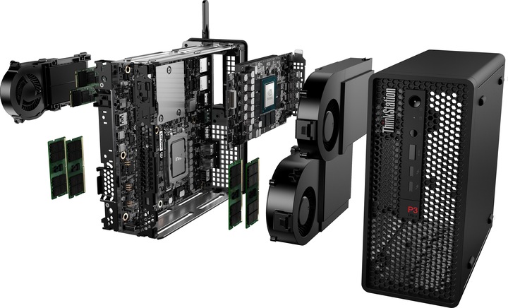 Produktbild Lenovo ThinkStation P3 Ultra (Intel Core i7-14700K, 32 GB, 1000 GB, UHD Graphics 770)