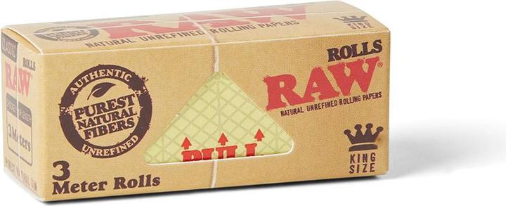 Actual product image RAW Classic Rolls King Size 3 m Box