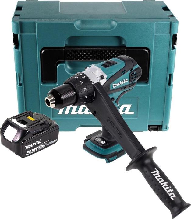 Produktbild Makita DDF 458 M1J Akku Bohrschrauber 18 V 91 Nm + 1x Akku 4,0 Ah + Makpac - ohne Ladegerät