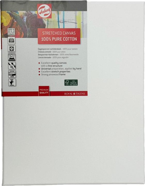 Produktbild Talens Bespannter Keilrahmen Baumwolle 35 x 27 cm (27 x 35 cm)